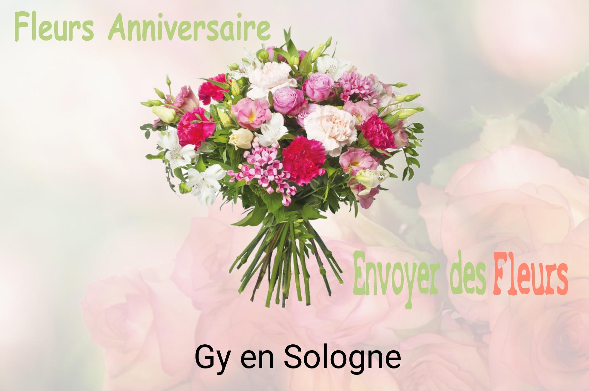 Bouquet de fleurs d’anniversaire livré à Gy-en-Sologne